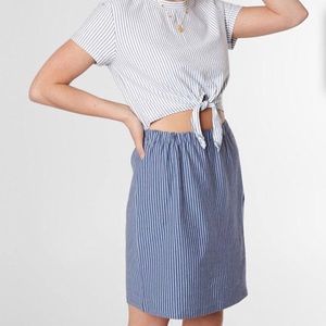 RVCA fade out front tie dress